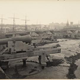 Print - Dawes Point Battery in Dawes Point, circa 1909-1911