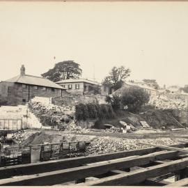 Print - Dawes Point Baths in Dawes Point, circa 1909