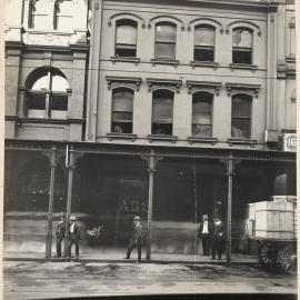 Print - Commercial buildings in Pitt Street Sydney, circa 1909
