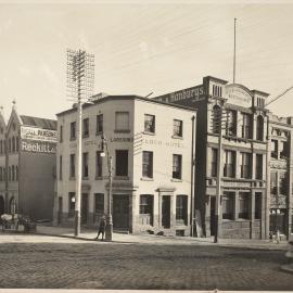 Print - Clock Hotel in Kent Street Sydney, circa 1909