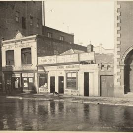 Print - Commercial premises in Goulburn Street Haymarket, circa 1909