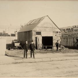 Print - Wheelwrights business in George Street Camperdown, circa 1909
