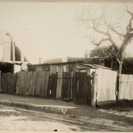 Print - Fenced yard in George Street Camperdown, circa 1909