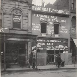Print - Symonds Furnishing in Pitt Street Sydney, circa 1914
