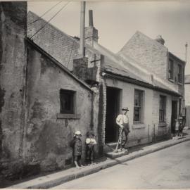 Print - Dwellings in Burnell Place Darlinghurst, circa 1914