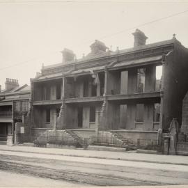 Print - Terraces in Elizabeth Street Sydney, circa 1914