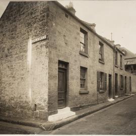 Print - Dwellings in Stanley Lane Darlinghurst, 1914