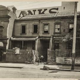 Print - Terraces in Castlereagh Street Sydney, 1916