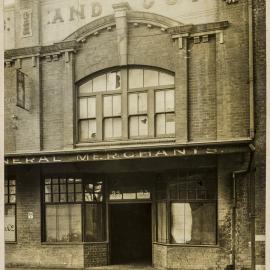 Print - General merchants premises in Harbour Street Haymarket, 1917