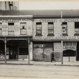 Print - Commercial premises in George Street West Ultimo, 1918
