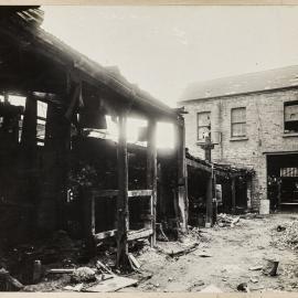 Print - Rear of commercial premises in George Street West Ultimo, 1918