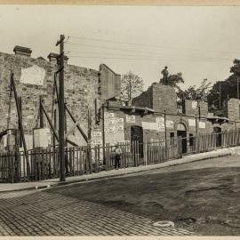 Print - Demolition of terraces in Wentworth Avenue Surry Hills, 1918