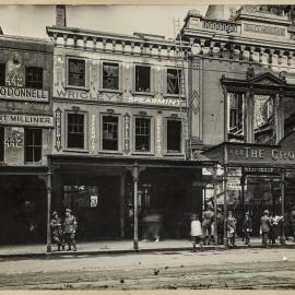 Print - The Crown Studios fire in George Street, 1919