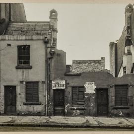 Print - Demolition in progress in Crown Street Darlinghurst, 1920