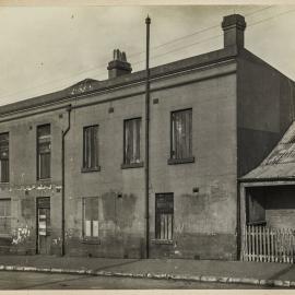 Print - Building being repaired in John Street Pyrmont, 1920