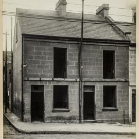 Print - Corner terrace in Edward Street Pyrmont, 1920