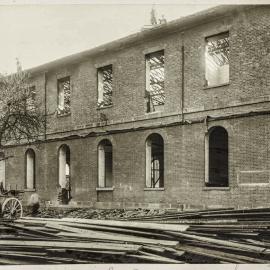 Print - Demolition of Girls High School in Elizabeth Street Sydney, 1922