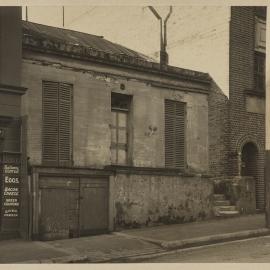 Print - Grocer and cottage in Bathurst Street Sydney, 1924