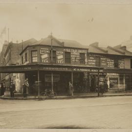 Print - Commercial premises on corner of Bathurst and Castlereagh Streets Sydney, 1924