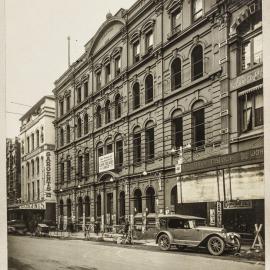 Print - Evening News building in Market Street Sydney, 1926