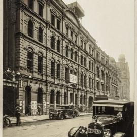Print - Evening News building in Market Street Sydney, 1926