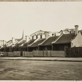 Print - Streetscape with terrace houses in Liverpool Street Darlinghurst, 1926