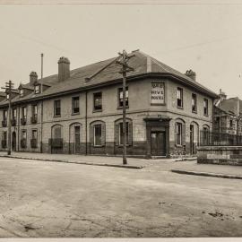 Print - Streetscape with BeeHive Hostel, Princes Street Millers Point, 1926