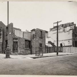 Print - Building being demolished, corner of Riley and Albion Streets Surry Hills, 1928