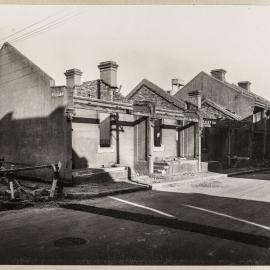 Print - Demolition of houses in Layton Street Camperdown, 1928