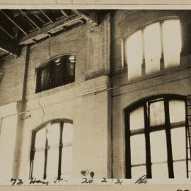 Print - Cracked brickwork in Hay Street Haymarket, 1931