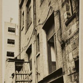 Print - Rear service bays in Kings Lane Pyrmont, 1931