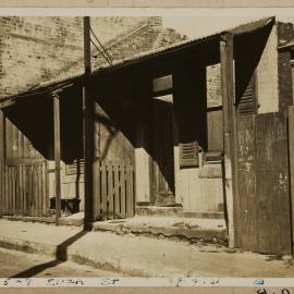 Print - Houses targeted for demolition in Eliza Street Newtown, 1931