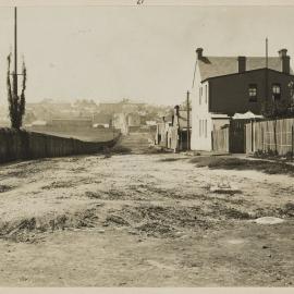 Print - View along University Street from Australia Street Camperdown, 1909