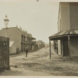 Print - University Street from Church Street Camperdown, 1909