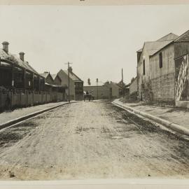 Print - Pyrmont Bridge Road in Camperdown, 1909