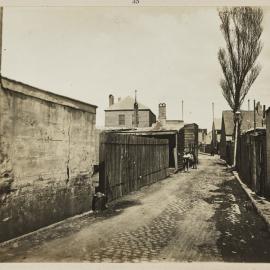 Print - Buildings along Harkness Lane Chippendale, circa 1909
