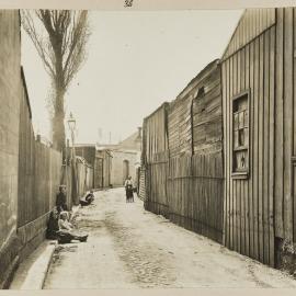 Print - Harkness Lane from Cleveland Street Chippendale, circa 1909