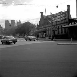 Streetscape and roadworks, Boomerang Street Sydney, 1964