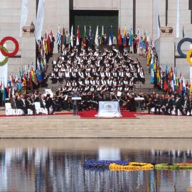 Service for the Fallen Olympians, Anzac Memorial, Hyde Park South, Sydney, 2000