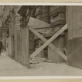 Print - Demolition in York Street Sydney, 1934