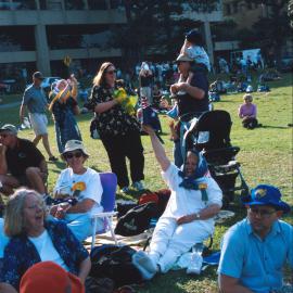 Spectators at the Country music concert at the Domain Olympic Live Site Sydney, 2000