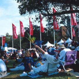 Fans at the country music concert at the Domain Olympic Live Site, Sydney, 2000
