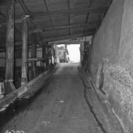 Paddington Reservoir Park and Caltex Garage, Oxford Street Paddington, 1964