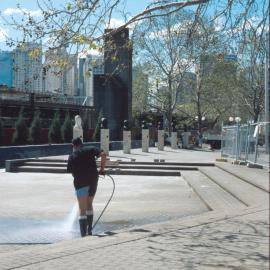 Preparing the City - Ibero-American Plaza, Chalmers Street, Haymarket, Sydney, 2000