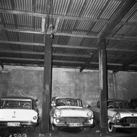 Paddington Reservoir Park and Caltex Garage, Oxford Street Paddington, 1964