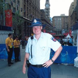 Council Law Enforcement Officer at work in Martin Place, Sydney, 2000