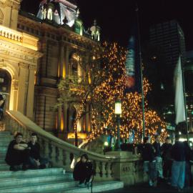 Decorative lighting at the Sydney Town Hall, George Street, Sydney, 2000