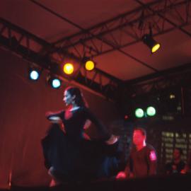 Flamenco dancer at the Olympic Live Site in Tumbalong Park Darling Harbour, 2000