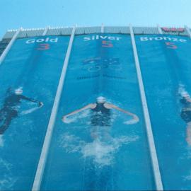 Westpac Olympic advertising, Martin Place, Sydney, 2000