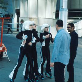 Street entertainers in Martin Place, Sydney, 2000